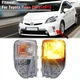 Fits 12-15 Toyota Prius Pair LED DRL Fog Lights Turn Signal Lamp Left & Right