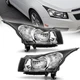 Headlights For 2011-2015 Chevy Cruze Chrome Headlamps Left+Right Pair