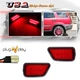 2x Red LED Strip Rear Bumper Side Marker Signal Lights For 1997-2001 Honda CR-V