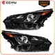 2Pcs Pair Full LED Headlights For 2018-2021 Lexus NX300 NX300h Black w/Projector