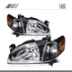 For Toyota For Corolla 1998-2000 Black Headlights Assembly Left + Right