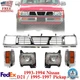 Front Grille + Headlights Corner Lights Kit For 1993-1994 Nissan D21