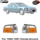 Front Parking Turn Signal Corner Light LH & RH Side For 1990-1991 Honda Accord