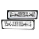 Fits 1988-1998 Chevy C10 Gmc C/K Clear Bumper Lights Lamps Led Strip Tube Lh+Rh