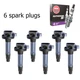 Ignition Coil & NGK Ruthenium Spark Plug For Ford Transit Flex F150 3.5L UF823