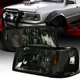 Fits 1993-1997 93-97 Ford Ranger Smoke Headlights Turn Signal Corner Lamps Pair