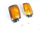 Corner lamp Signal lights fit for Toyota Hilux Pickup 4Runner 1984-86 Black Pair