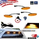 For Toyota 4Runner 2014-2021 Front Grille Running Amber LED Lights w/Harness Set