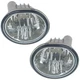  Front, Driver and Passenger Side Fog Light For Pontiac Vibe 2003-2010