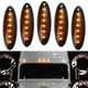 OE-Spec Amber LED Raised Roof Clearance Marker Lights For Freightliner Cascadia