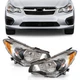For 13-14 Subaru XV Crosstrek 12 Subaru Impreza Left & Right Halogen Headlight