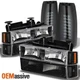 Fits Black 94-98 Chevy C10 C/K Pickup Headlights Set+Black Smoke LED Tail Lights