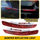 L/R Rear Bumper Reflector Tail Light Brake/Reverse/Back Up For AudiQ5 09-16 1/2x