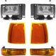 Headlamp Kit For 1989-1992 Ford Ranger LH RH Halogen w/ bulb(s) w/ Turn Signals
