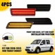 LED Side Marker Signal Lamps Lights Amber/Red For 2010-2013 Ford Transit Connect