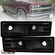 Black Bumper Lights Fits 1988-1998 Chevy Silverado GMC C10 Pickup Signal Lamps