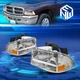 For 97-04 Dodge Dakota Durango 1PC Headlight Bumper Amber Corner Lamps Chrome