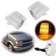 Clear Amber LED Corner Parking Side Marker Lamps For 1995-2005 Chevy Safari Van