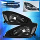For 04-05 Toyota Sienna Black Clear Replacement Headlights Lamps Left+Right Pair