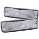 Anzo USA 511019 Toyota Chrome Clear w/Amber Reflectors Bumper Light Assembly ...