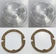 PASSENGER CAR Clear Parking Turn Signal Light Lenses & Gaskets For 1957 Chevy 