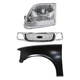 Grille Kit For 2001-03 Ford F-150 with LH Fender and Headlight XL/XLT/Lariat 4WD