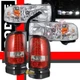 94-01 Dodge Ram 1500 2500 3500 Pickup LED Headlights 1pc Style + LED Tail Lights