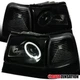 Fit 1998 1999 2000 Ford Ranger Smoke LED Halo Projector Headlights+Corner Lamps