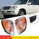 For Lexus LX470 1998-2007 1Pair Front Bumper Side Corner Lights Turn Signal Lamp