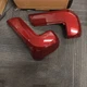 Barcelona Red Bumper End Caps Cover w/o Sensor Hole For Toyota Tacoma 2016-2023