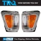TRQ Corner Marker Light Set Chrome Fits 90-91 Toyota 4Runner 89-91 Pickup