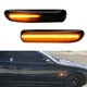Smoke Lens Amber LED Sequential Side Marker Lights For BMW E46 99-01 3 Series 4D