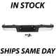 NEW Chrome Rear Steel Bumper Assembly For 2009-2014 Ford F150 W/out Park Assist