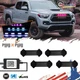 APP Remote 16-Colors LED Front Grille Kit For 2016-2019 Toyota Tacoma w/TRD Pro