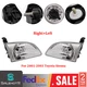 Headlights Headlamps Pair Set Left L & Right R for 2001 2002 2003 Toyota Sienna