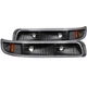 ANZO 1999-2002 Chevrolet Silverado 1500 Euro Parking Lights Black w/ Amber Refle