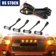 4X Raptor Style Amber Lens Grille LED Lights For Toyota Tacoma TRD Pro 2016-2019