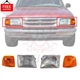 Fits 1993-1997 Ford Ranger Front Headlight & Corner Parking Lights Left & Right