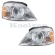 For 04-07 Freestar Monterey Van Headlight Headlamp Head Light with Bulb SET PAIR