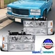 Fits 1994-1998 GMC C10 Sierra Yukon Head Lights+Corner+Front Bumper+Bulbs
