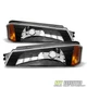 Bumper Lights Signal Lamps For 2002-2006 Chevy Avalanche w/ Body Cladding Model