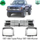 New Front Grille & Head Light Door For 1987-1988 Toyota Pickup 1987-1989 4Runner