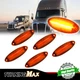 For 2008+ Freightliner Cascadia Cab Marker Roof Running Clearance Light Set of 5