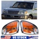 1 Pair Front Bumper Turn Signal Corner Light Lamps for Lexus LX470 1998~2007 New