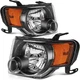 Clear Lens Front Headlights Assembly Lamp For 2008-12 Ford Escape 8L8Z13008B