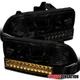 Fit 1998-2004 Chevy S10 Blazer Smoke Lens Projector Headlights+LED Bumper Lamps