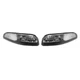 Left & Right Side Black Clear Bumper Signal Lights For Chevy Corvette C5 97-04