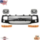 Fits 2003-2017 Chevrolet Express 2500 3500 Van Front Grille + Headlights Kit 5PC