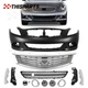For 10-15 INFINITI G25 G37 Q40 Front Bumper Cover Chrome Grille Fog Light Kit