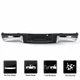 Chrome-Complete Rear Steel Bumper Assembly For Ford F150 w/o Park 2009-2014